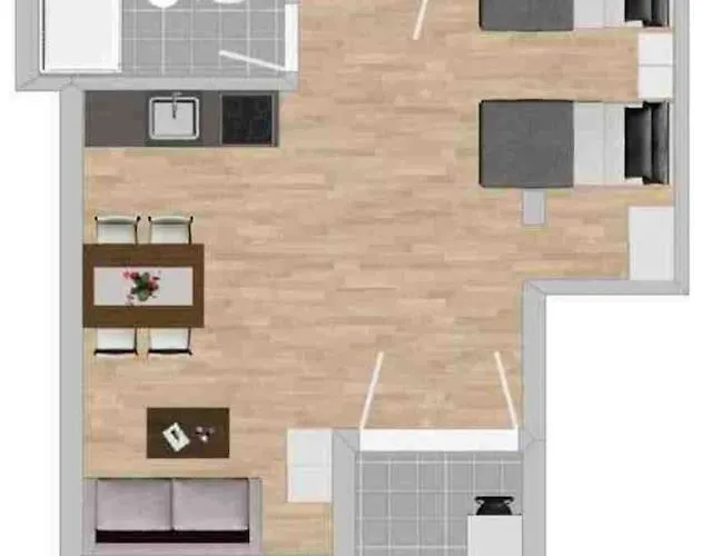 Apartamento Am1114 - Moderne Monteurwohnung Uebergangswohnung *
